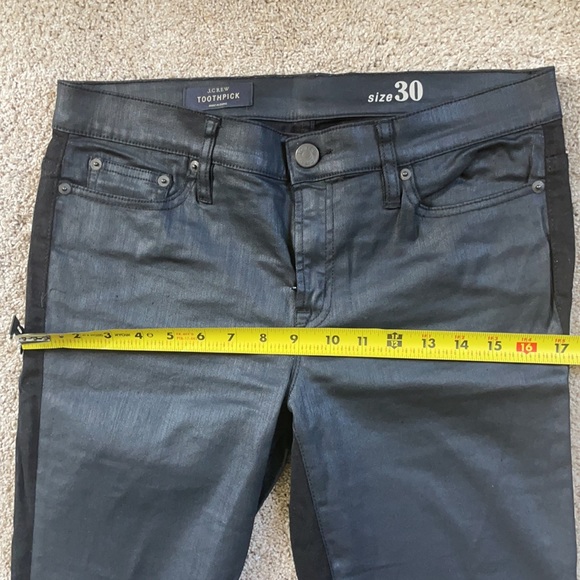 JCREW Cropped Coated Toothpick Skinny Jean - Picture 4 of 7